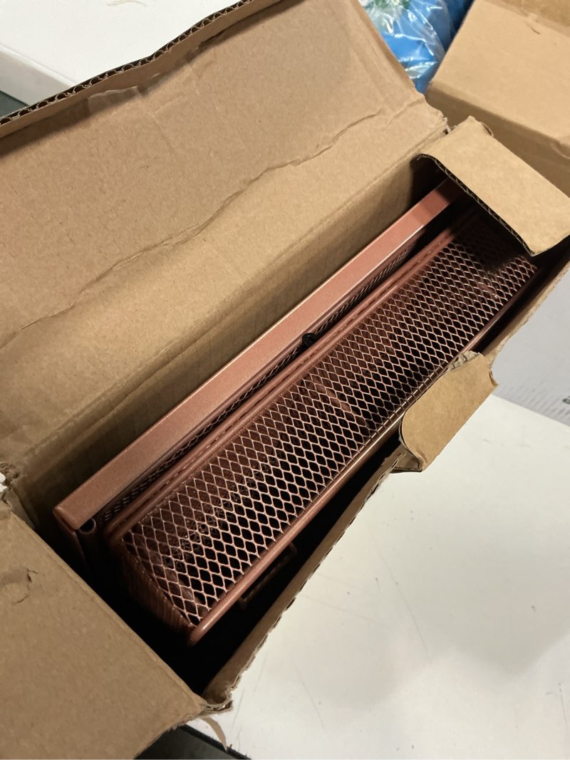Condition photo showing Good Condition for opnice desk organizers and accessories, 2-tier computer monitor stand with drawer and 2 pen holders, laptop stand, office desk accessories for office supplies, rose gold rose gold 1-pack