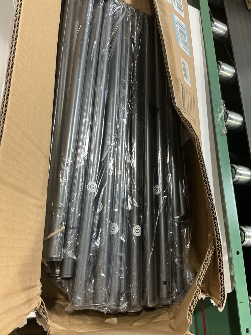 Condition photo showing Good Condition for Basketball Rack, Rolling Basketball Shooting Training Stand,Sports Equipment Storage with Wheels, Four-Layer Organizer Holder with Two Basket for Basketballs Footballs Volleyball Grey