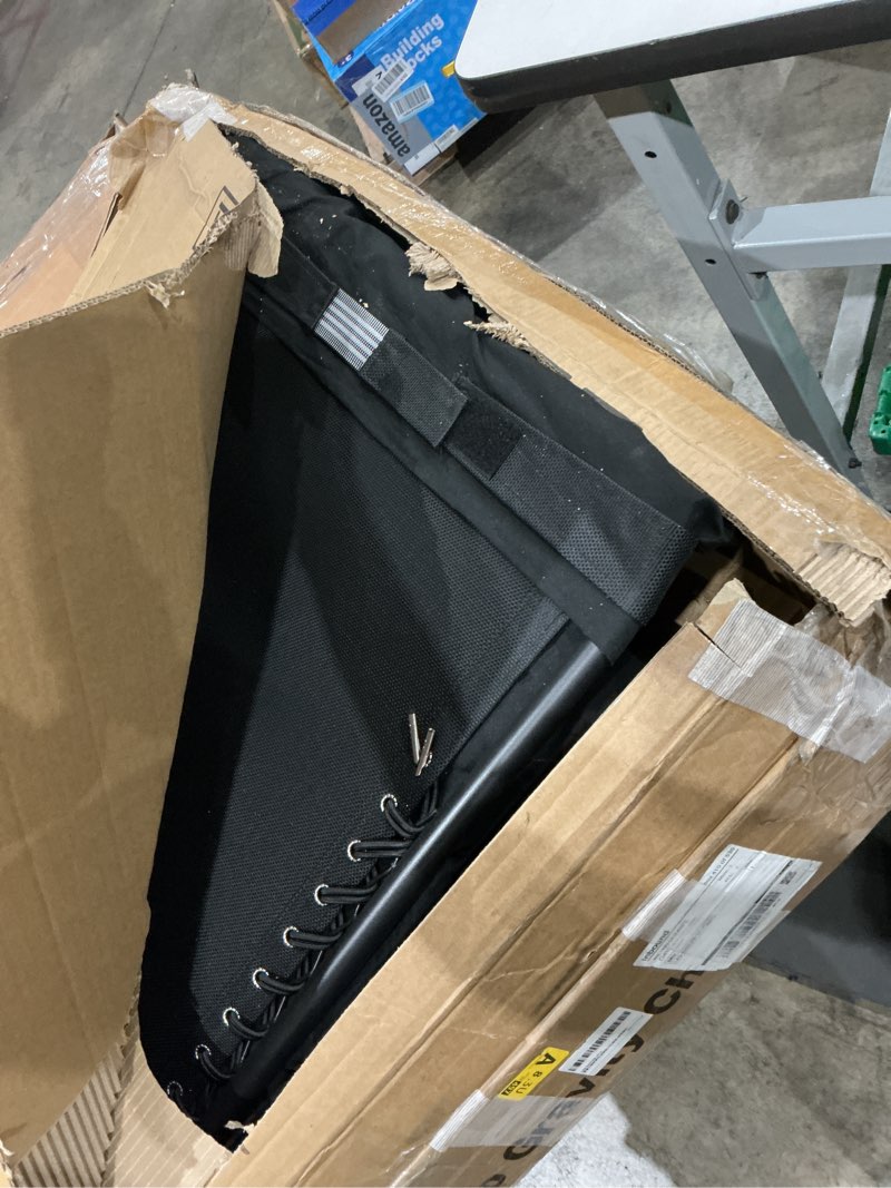 Condition photo showing As Is for suteck oversized zero gravity chair,33in xxl lounge chair w/removable cushion&headrest, reclining camping chair w/upgraded lock and footrest, reclining patio chairs recliner for indoor outdoor,500lbs xxl 33in onyx