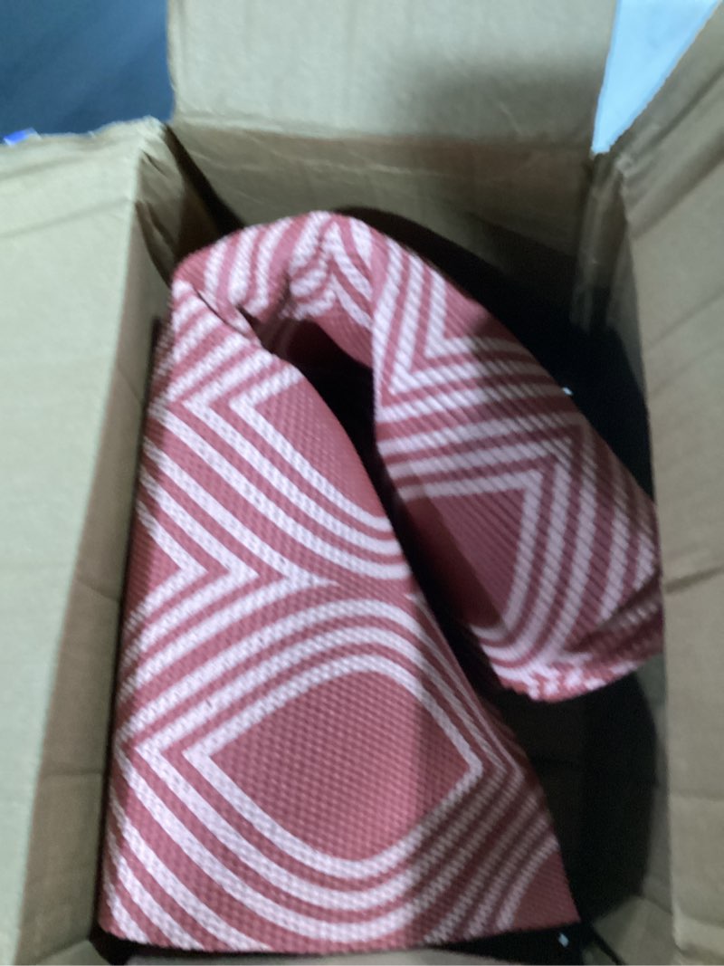 Condition photo showing Good Condition for gaiam yoga mat - premium 6mm print reversible extra thick non slip exercise & fitness mat for all types of yoga, pilates & floor workouts (68" x 24" x 6mm thick) changing petals