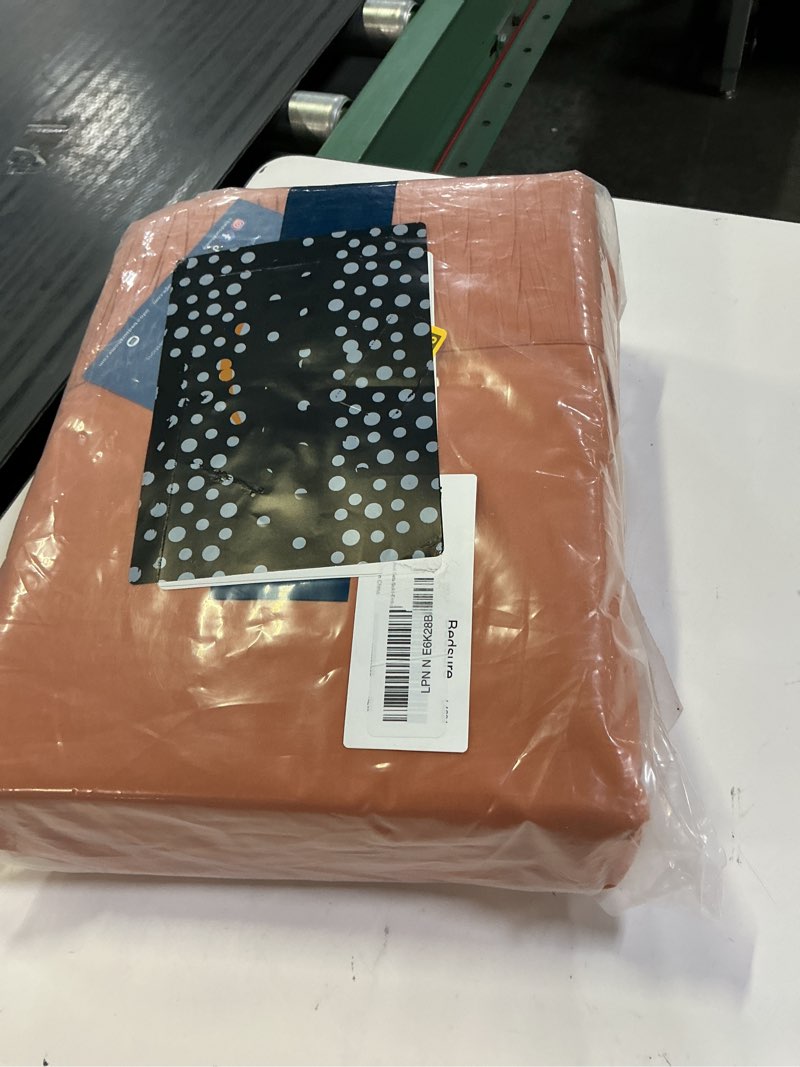 Condition photo showing New/Like New for bedsure king size sheets set - 4 pieces soft king sheets - breathable & cooling - hotel luxury - easy care polyester microfiber bedding for kids, women, men, dusty orange 22 - dusty orange king