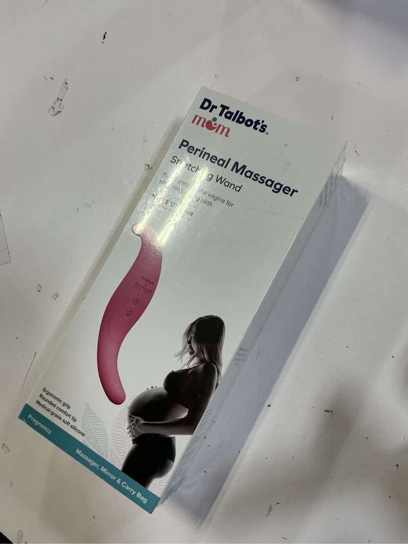 Condition photo showing New/Like New for Dr. Talbot's Mom Perineal Massager for Pregnancy and Labor Prep - Adjustable Heat and Vibration Modes - Includes Mirror, Travel Bag, and USB Cord