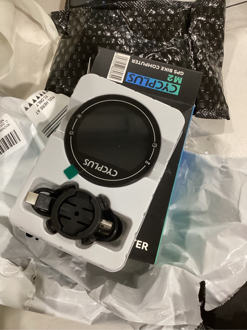 Condition photo showing Good Condition for rockbros wireless gps bike computer bluetooth ant+ speedometer | wireless bike computer with ipx6 waterproof rating, 2.5" display and auto backlight tracks speed, distance and rides computer+holder-black