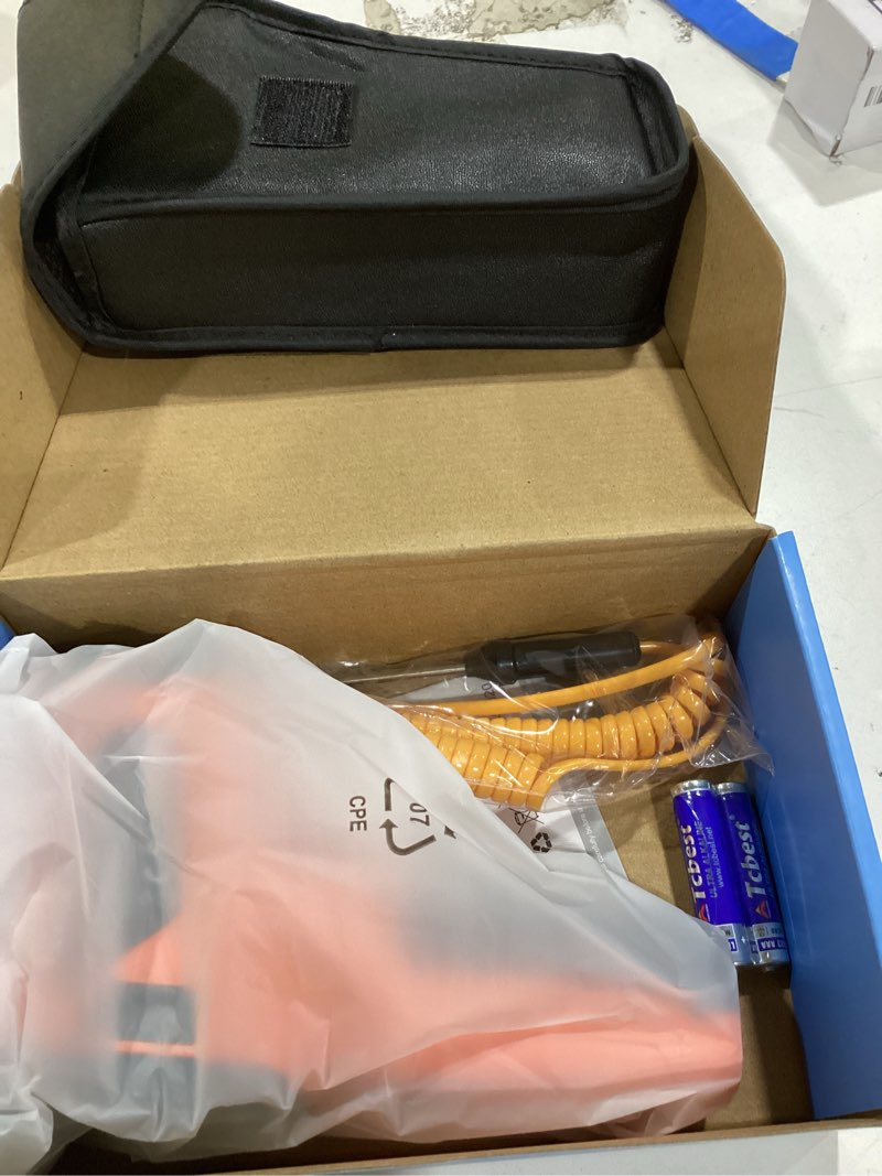 Condition photo showing Good Condition for infrared thermometer gun, non contact digital laser thermometer temperature gun with color lcd for cooking, home repairs, humidity measurement, adjustable emissivity -58°f to 1472°f(-50~800°c) orange -58?~1472?(-50?~800?)