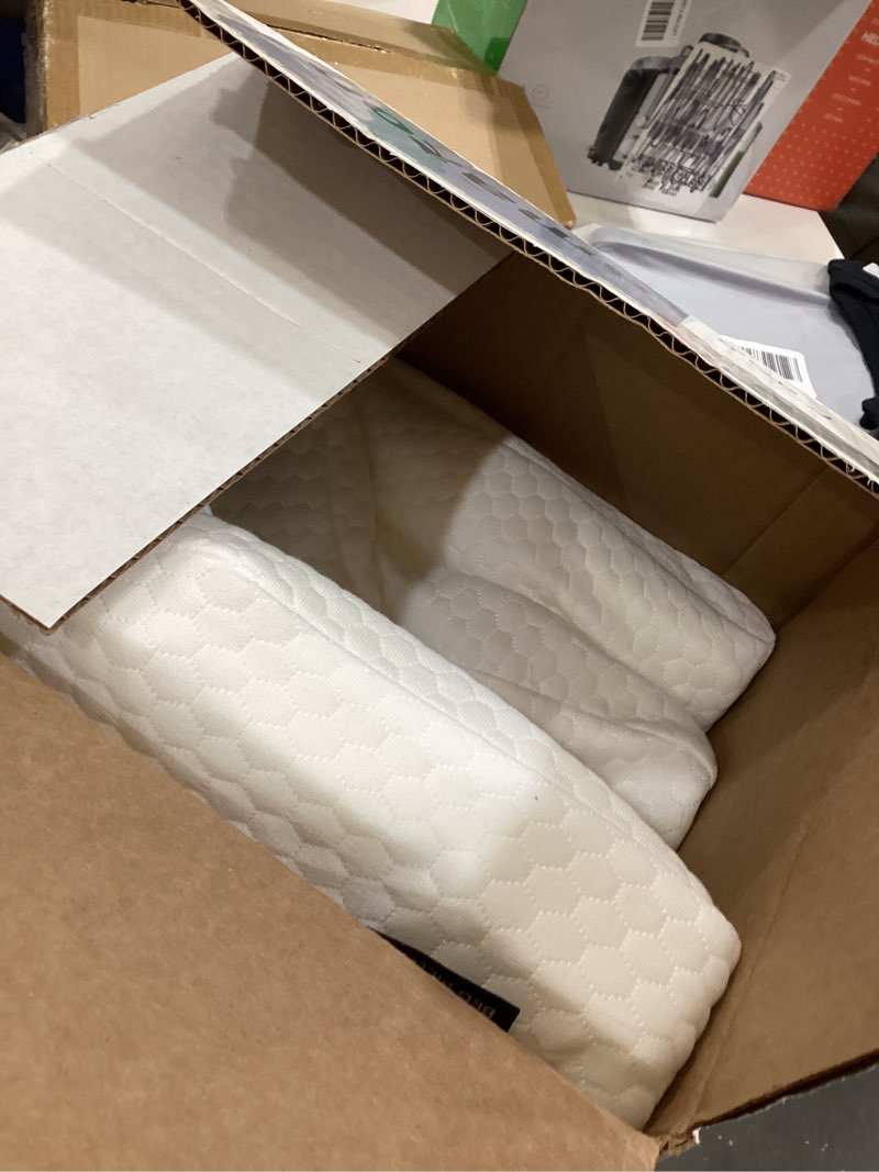 Condition photo showing As Is for Dream Without Pain Cervical Neck Pillow for Sleeping, Ergonomic Side Sleeper Pillows for Adults, Cooling Orthopedic Pillow for Neck Relief Support, Memory Foam Pillows Back Stomach Sleepers Grey