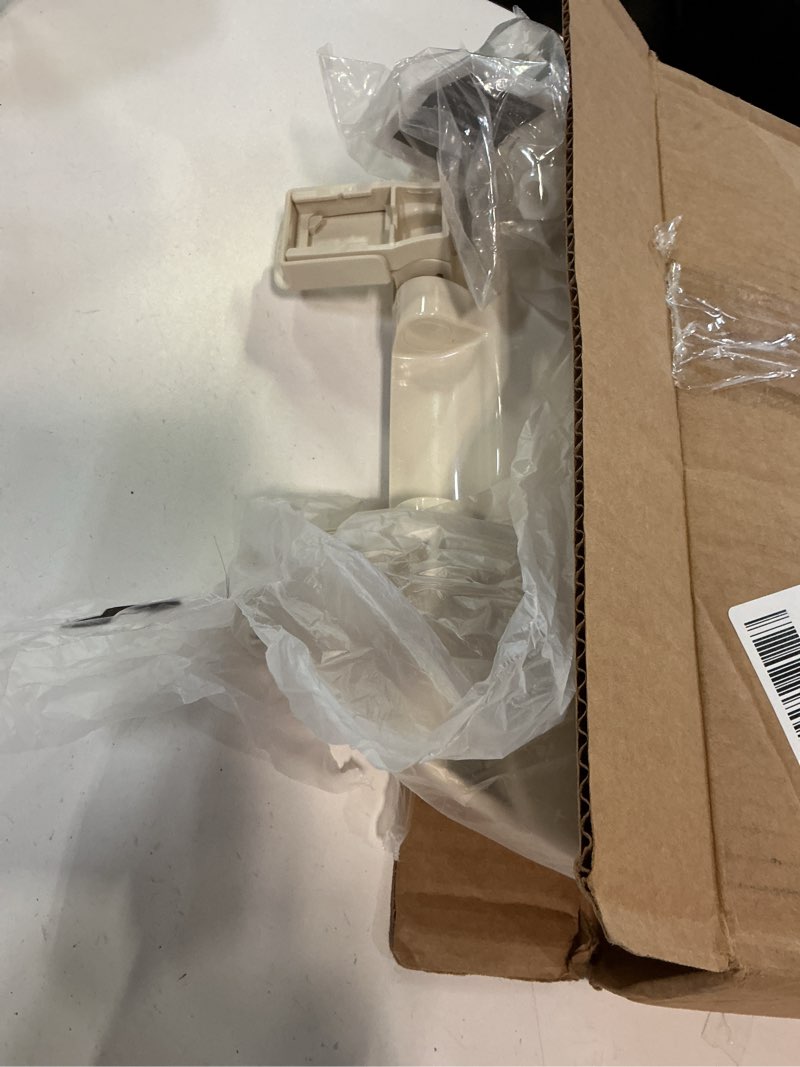 Condition photo showing As Is for bemis alesio ii slow close toilet seat, easy clean hinges and adjustable perfect fit wood seat, elongated, biscuit