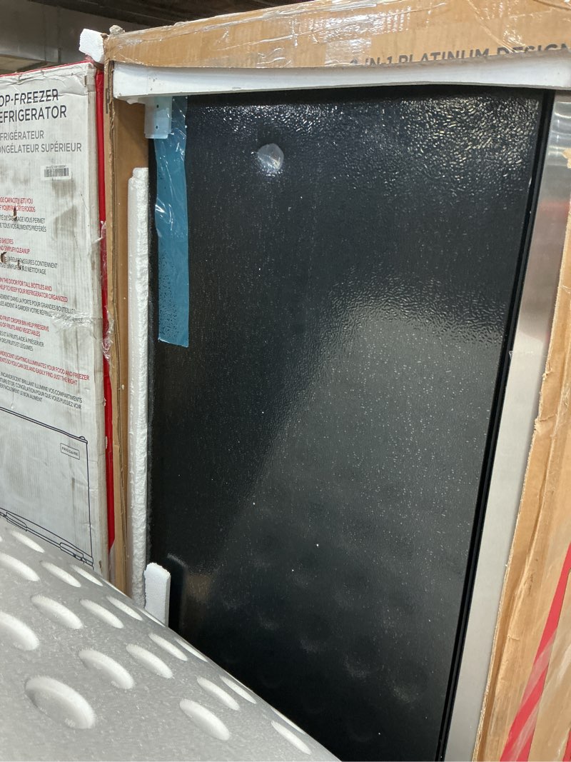 Condition photo showing As Is for 7 CU. FT. UPRIGHTCONVERTIBLE FRIDGE/FREEZER VCM GLASS