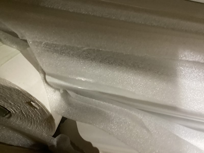 Condition photo showing As Is for peel and stick wall molding kit, accent wall panels for interior wall decor with double-sided tape, 4 set pre-cut ps wainscoting panels (16 * 24 in) 24x16 t40-2&xt-9761
