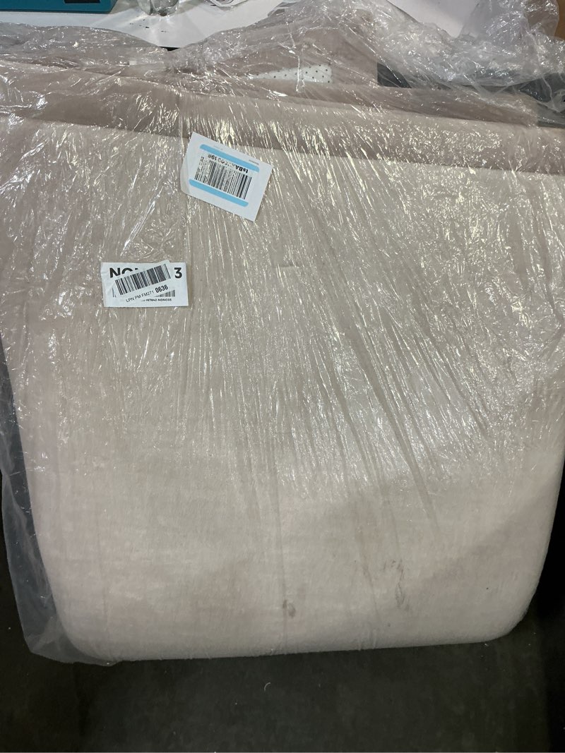 Condition photo showing Good Condition for 1.3" thick baby play mat for floor playpen, 50x50 foam tummy time mat, padded support soft plush nursery rug for infant kids toddler crawling kick activity (beige) beige 50"×50"×1.3"