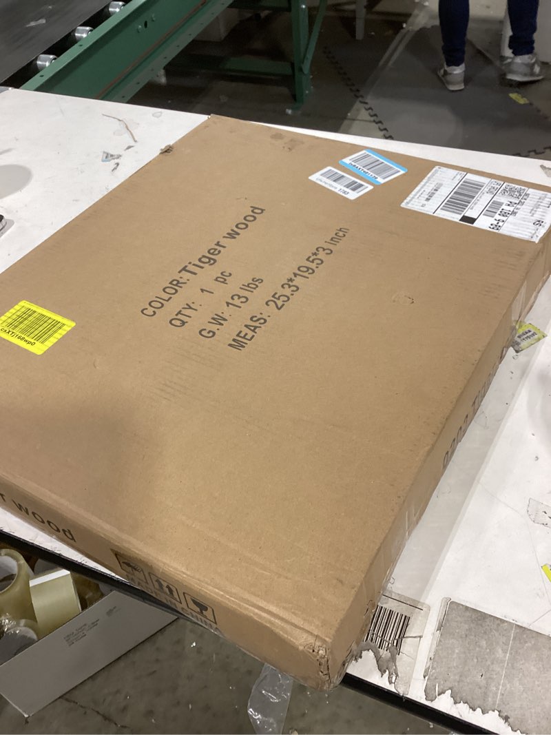 Condition photo showing Good Condition for Overbed Bedside Desk Mobile Rolling Laptop Stand Tilting Overbed Table with Wheels Height Adjustable Tray Table for Laptop Bed Sofa Side Table Rustic Brown