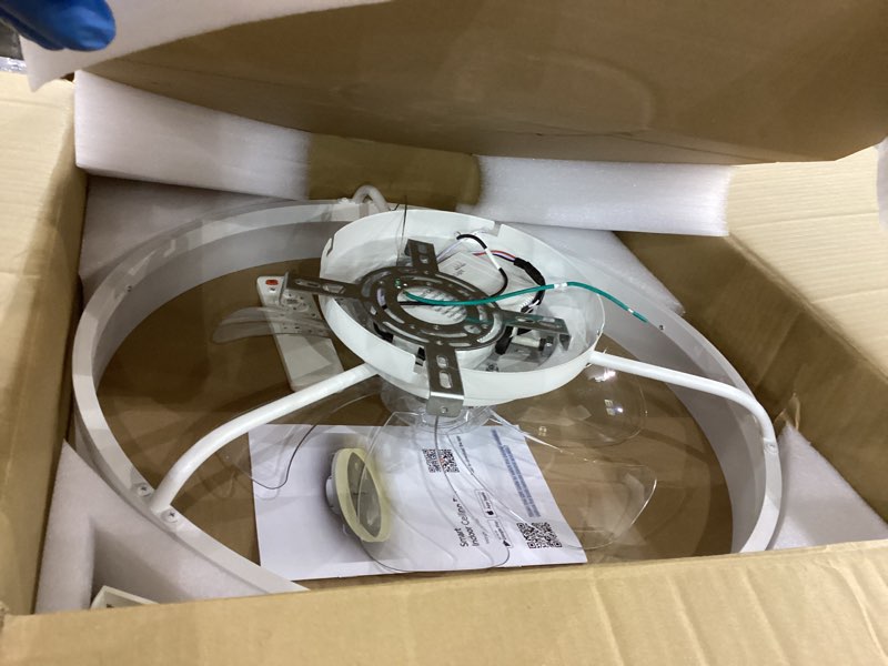 AQUBT Smart Ceiling Fans with Light and Remote,20'' Low Profile Ceiling Fan with 6-Speed & Dimmable 