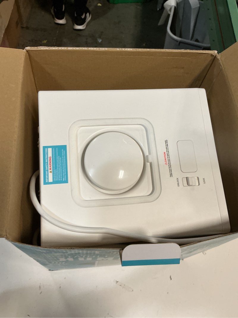 Condition photo showing As Is for Stainless Steel Humidifier, 3L Warm Mist Humidifier, Easy Clean with Warm Steam Humidifier, Healthy Air Mist Humidifiers for Bedroom Living Room, with Sleep Mode and Auto-off Setting 3LWhite