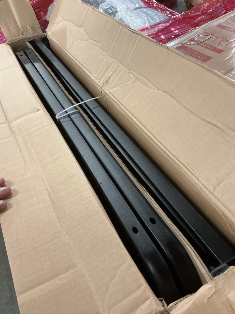 Condition photo showing Good Condition for amazon basics foldable metal platform bed frame with storage space, sturdy steel, no box spring needed, 18 inches high, tool-free setup, noise free, king size, black king 18 inch ( foldable)