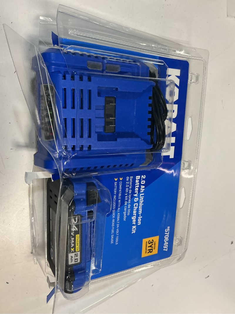 Condition photo showing Good Condition for kobalt 24 -volt 1 -pack lithium-ion ( 2 ah battery and charger )