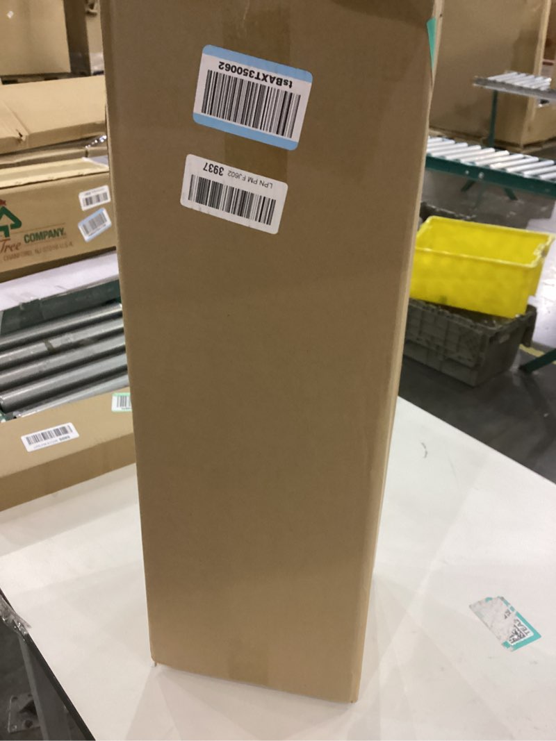 rocendlor 23.6" black floor vase – donut-shaped oval body with slim 3cm neck, modern tall decorative