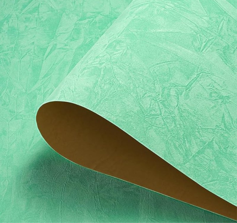 17.7"x317" Self Adhesive Velvet Flocking Liner Mint Green Wallpaper Peel and Stick Felt Fabric Wallpaper Self Adhesive Velvet Contact Paper for Drawer Jewelry Box Liner DIY Craft Felt Sheet
