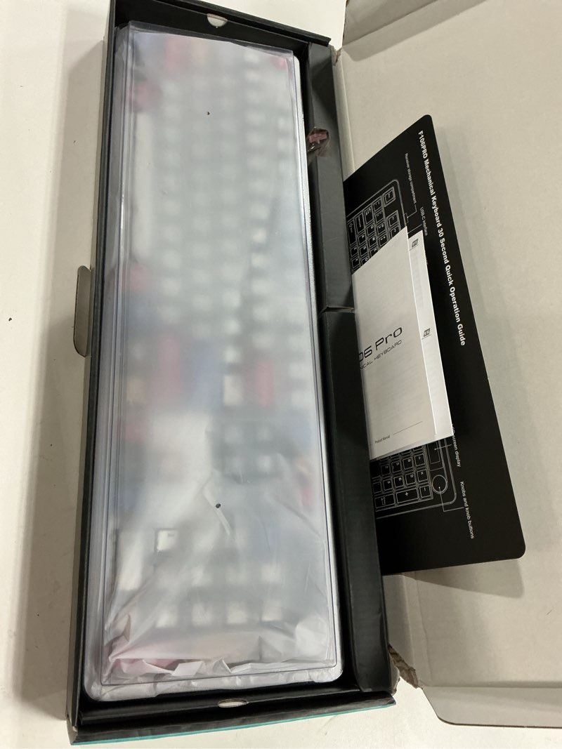 Condition photo showing Good Condition for aula f106 pro wireless mechanical keyboard,full size gaming keyboard with hot swappable knob & screen,tri-mode rgb backlit with 8000mah for pc/laptop/windows - blaze switch,comic mix