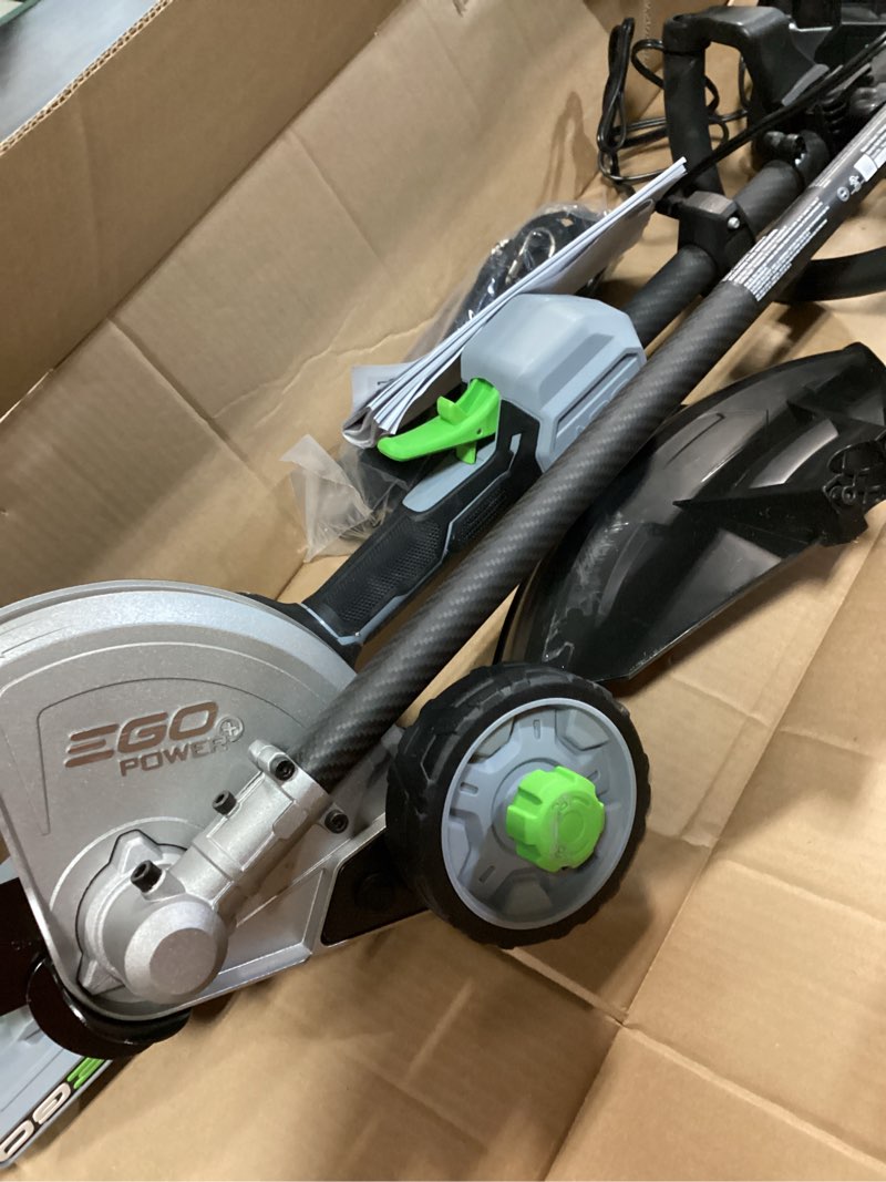 Condition photo showing As Is for ego power+ multi-head system carbon fiber 56-volt 8-in handheld attachment capable battery lawn edger 4 ah (battery included) (charger included)