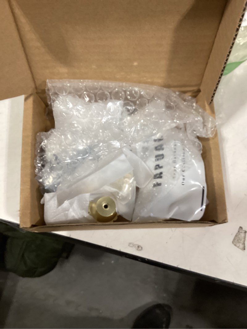 Condition photo showing As Is for 6 Pack Gold Cabinet Knobs for Kitchen Cabinets and Dresser Drawers?Zinc Alloy Brushed Brass Hardware Handles Pulls?Vintage Cupboard Drawer Knob 6 Brushed Gold