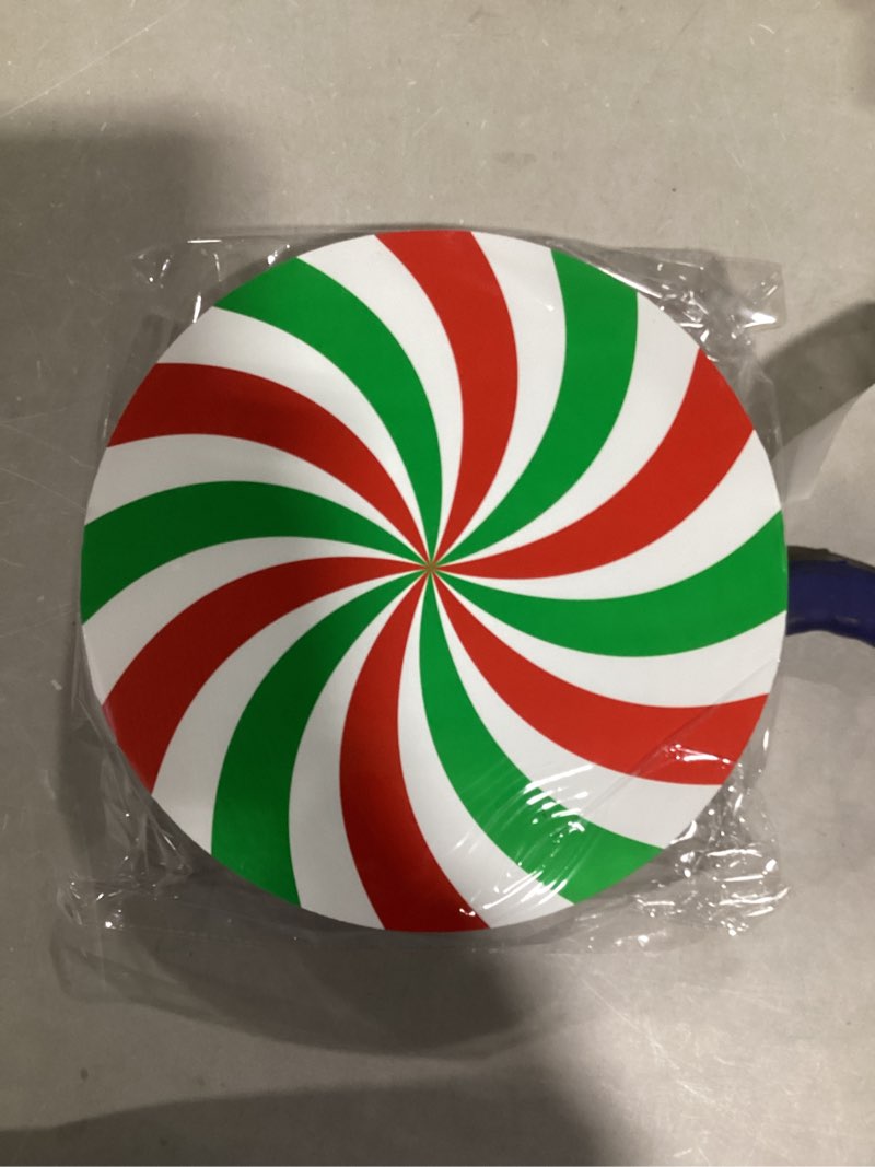 Condition photo showing Good Condition for 14 Pcs Christmas Candy Hanging Ornaments,Large Double Sided Christmas Yard Decorations,Holiday Lawn Porch Candy Hanging Decorations for Outdoor Indoor Xmas Party Decorations