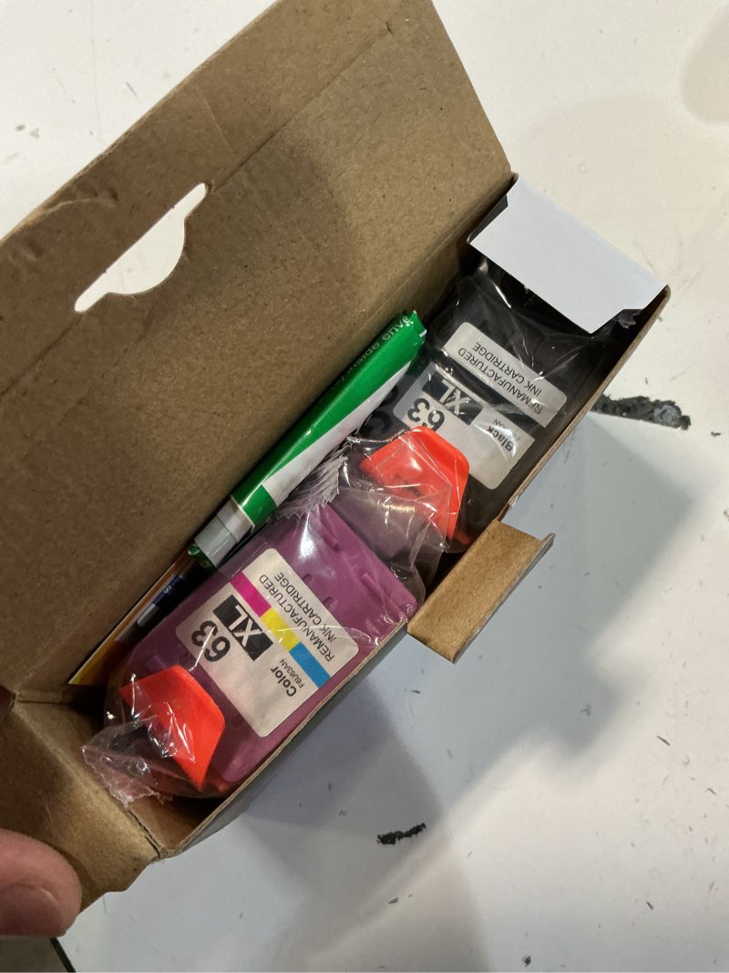 Condition photo showing Good Condition for mytoner 63xl ink cartridges black and color replacement for hp ink 63 63xl ink cartridge combo pack for hp officejet 3830 4650 4652 4655 5255 5258 envy 4520 4512 deskjet 3630 3632 printer 63 ink