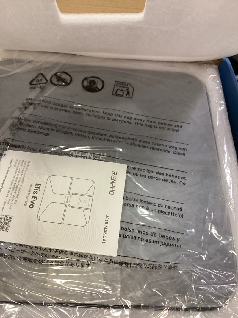 Condition photo showing Good Condition for renpho scale with bmi, body fat, muscle mass, smart scale for body weight, wi-fi & bluetooth body composition scale, rechargeable, elis evo