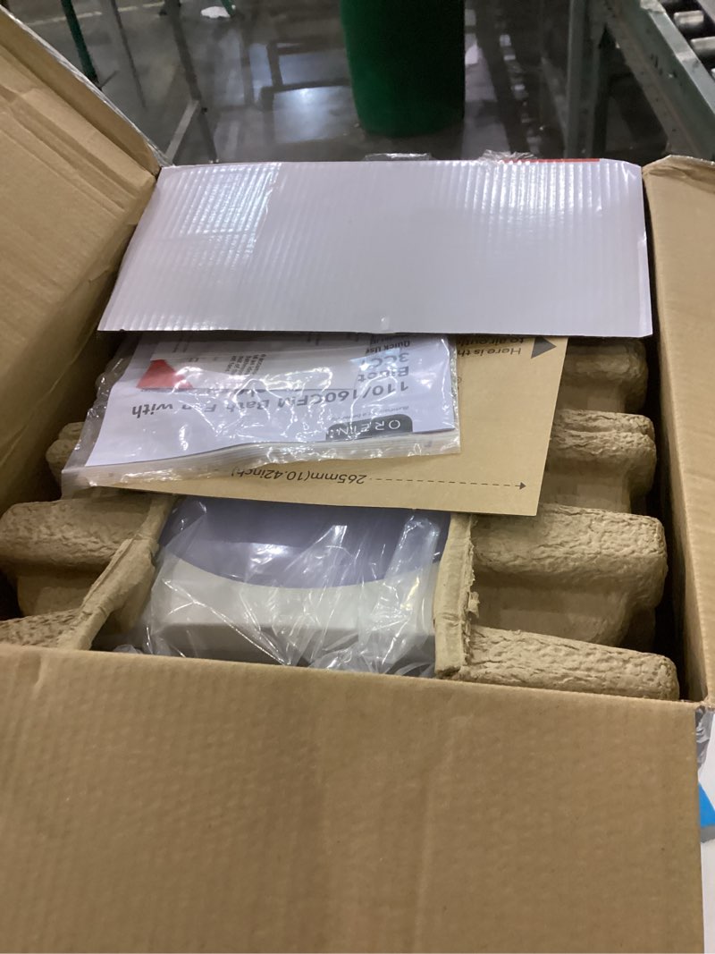 Condition photo showing New/Like New for OREiN OL005 Bathroom Fan with Bluetooth Speaker, 110/160 CFM 1.0 Sone Bathroom Exhaust Fan with Light, 40W Bathroom Fan with Light & Remote, 1500lm LED Light 2700K/4000K/6500K & Nightlight, Music Sync