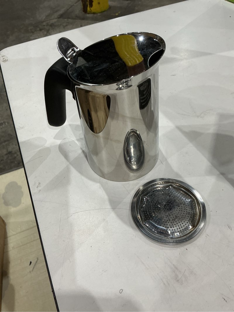 Condition photo showing As Is for bialetti - new venus induction, stovetop coffee maker, suitable for all types of hobs, stainless steel, 10 cups (15.5 oz), silver
