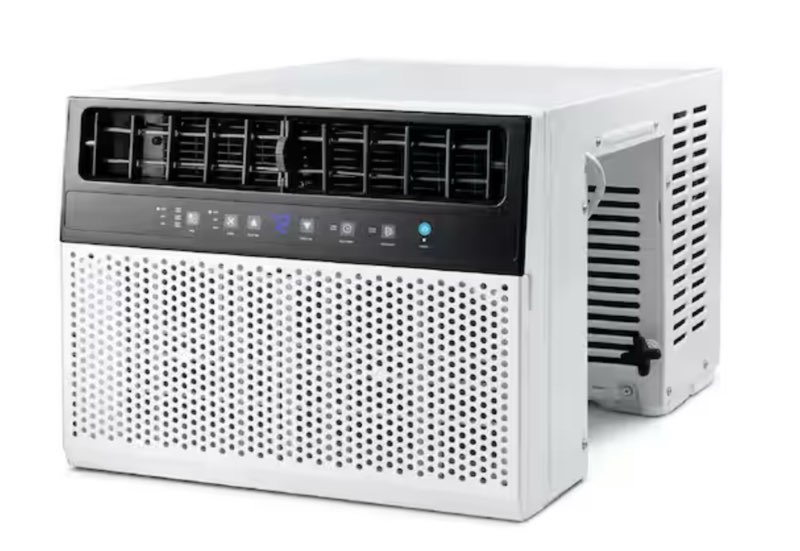 12,000 btu (8,1000 doe) window air conditioner 115-volt cools 550 sq. ft. for bedroom, living room w/ remote in white