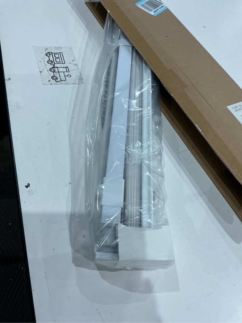 Condition photo showing Good Condition for lazblinds no tools no drill 1" vinyl mini blinds, cordless blinds for windows, light filtering horizontal window blinds & shades, 22" w x 36" h, white cordless-white 22" w x 36" h