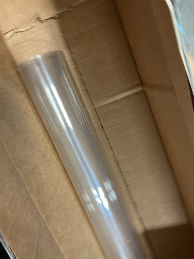Condition photo showing As Is for deep dream 1.5mm clear desk cover protector, 24×24 inch clear table protector, rectangular vinyl desk pad, pvc plastic table cover for office, dresser, night stand, computer & writing desk tabletop clear 1.5mm 24" x 24"
