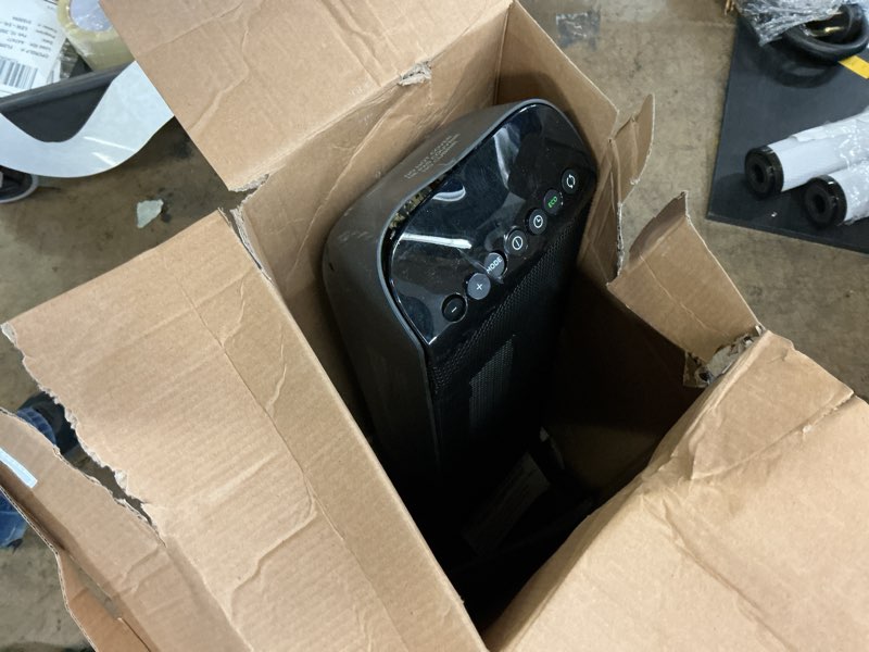 Condition photo showing As Is for Delonghi 1500 -Watt Ceramic Tower Indoor