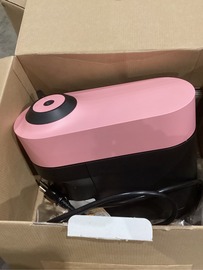 Condition photo showing As Is for nespresso vertuo pop+ coffee and espresso maker by de'longhi, candy pink machine only candy pink