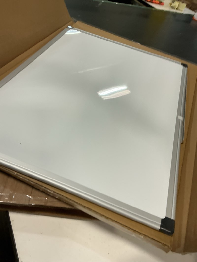 Condition photo showing Good Condition for Amazon Basics Magnetic Dry Erase Whiteboard, 24"W x 18"H, Aluminium Frame, Silver/White