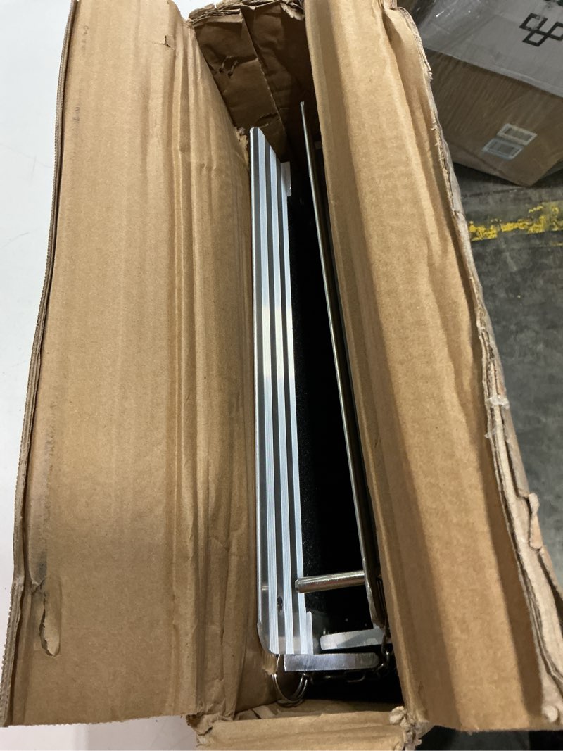 Condition photo showing Good Condition for non-skid wheelchair ramp threshold ramp with a non-slip surface portable aluminum foldable mobility scooter ramp for home steps stairs doorways curbs (single, 3 foot)