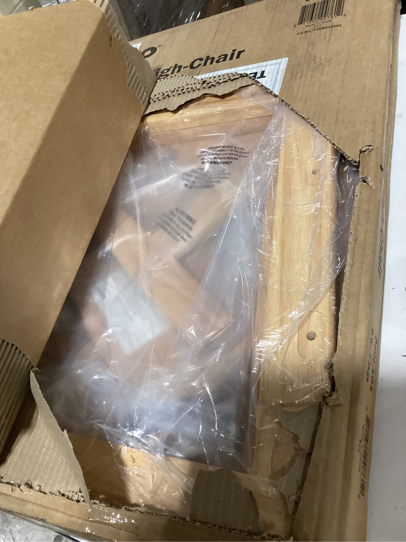 Condition photo showing Good Condition for Winco Unassembled Wooden High Chair, Natural,Tan, Medium