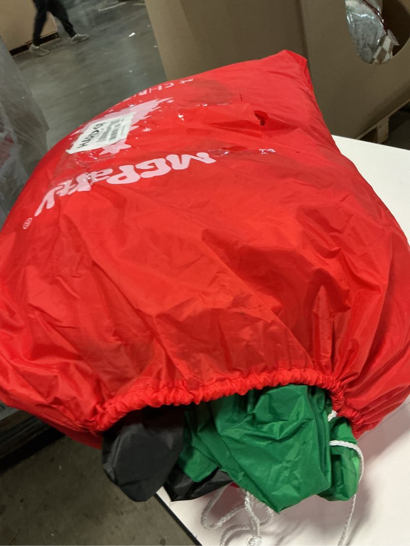 Condition photo showing As Is for 14 FT Christmas Inflatables Santa Claus Outdoor Decoration, Giant Santa Inflatable with Gift Bag, Blow Up Yard Decor with Built-in LED Lights for Xmas Lawn Garden Home Holiday Party 14 FT Santa