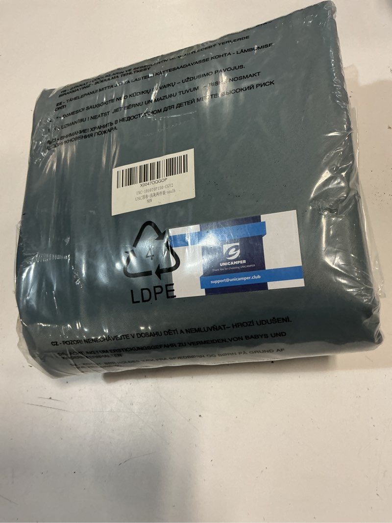 Condition photo showing New/Like New for 10x10 Pop Up Canopy Replacement Top Cover with Air Vent for Straight Leg Canopy Tent, Waterproof for Outdoor Garden Patio Camping Sun Shade(Top Only) (Light Gray, 2) 2 Light gray