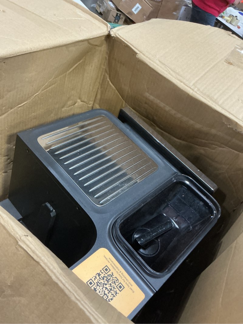 Condition photo showing As Is for Ninja Luxe Café 3-in-1 Espresso, Drip Coffee and Cold Brew Machine | Integrated Coffee Grinder, Milk Frother, Assisted Tamper & Built-In Espresso Accessory Storage | Stainless Steel | ES601 Luxe Cafe Stainless Steel