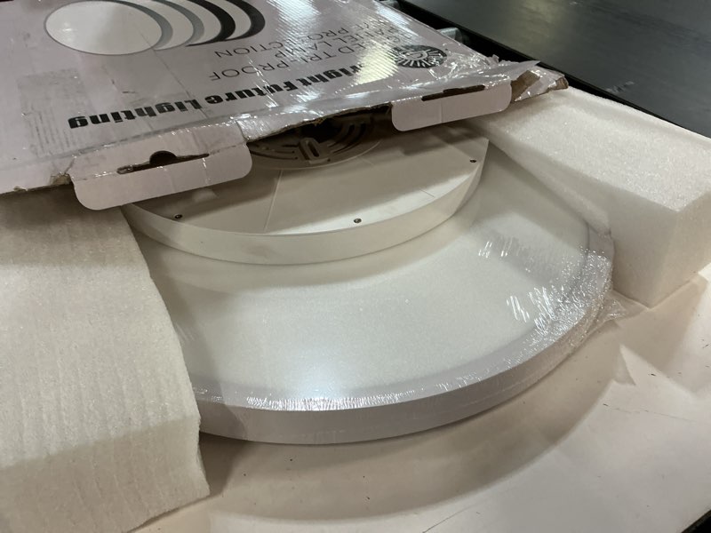 Condition photo showing Good Condition for LED Flush Mount Ceiling Light Fixture,Round 16Inch 32w 3480lm 3000k,4000k,6000k CCT Selectable, Modern Flat Panel Super Slim Led Ceiling Light,for Living Dining Kitchen Bedroom Room (2Pack-White) 16IN-2PACK White