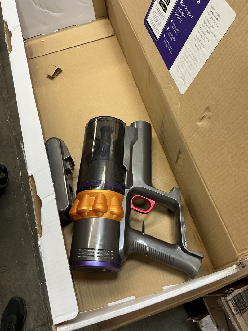 Condition photo showing As Is for Dyson V9 Motorbar Cordless Vacuum, Cleans Hard Floors and Carpets, Detangles, Converts to Handheld, 100AW, 3 Power Modes, Up to 40 Minutes¹