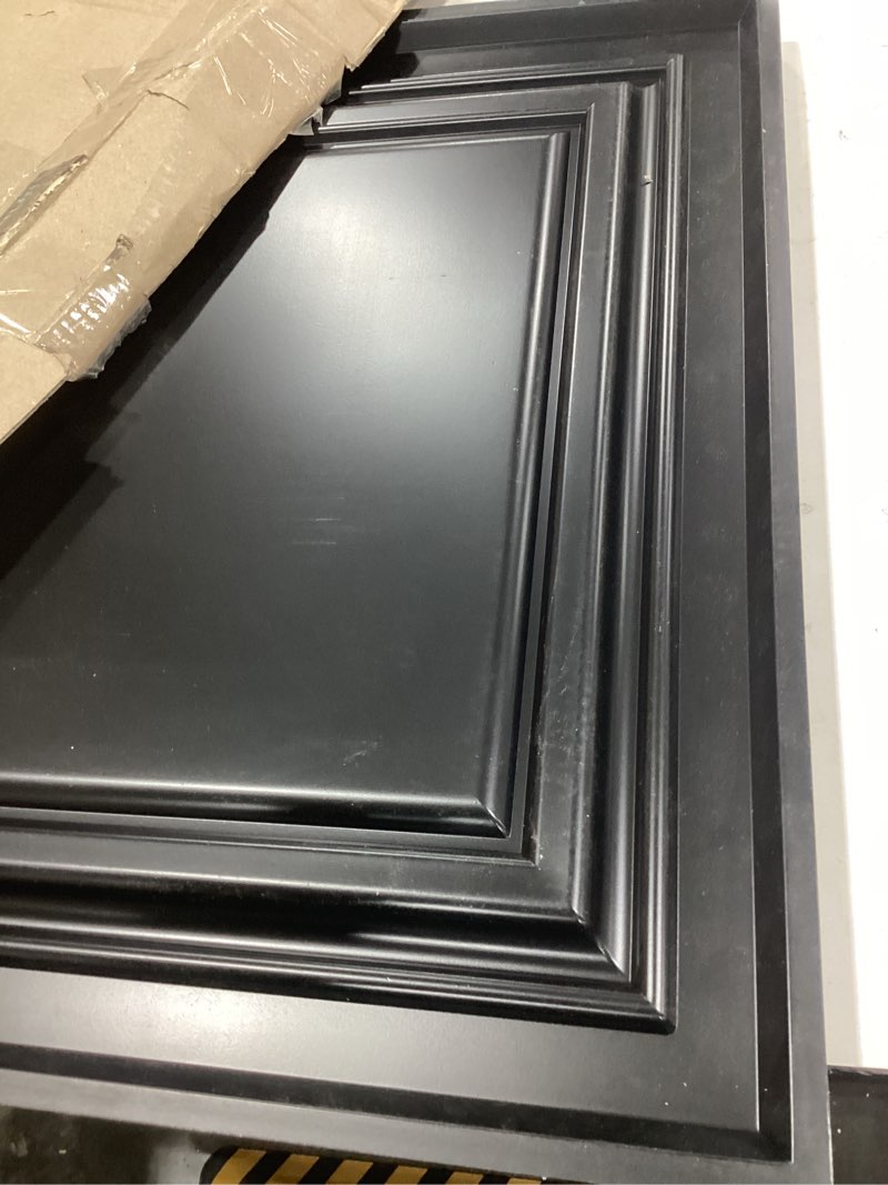 Condition photo showing Good Condition for Art3d PVC Ceiling Tiles, 2'x2' Plastic Sheet in Black (24-Pack) 24"x24" Square Black 24