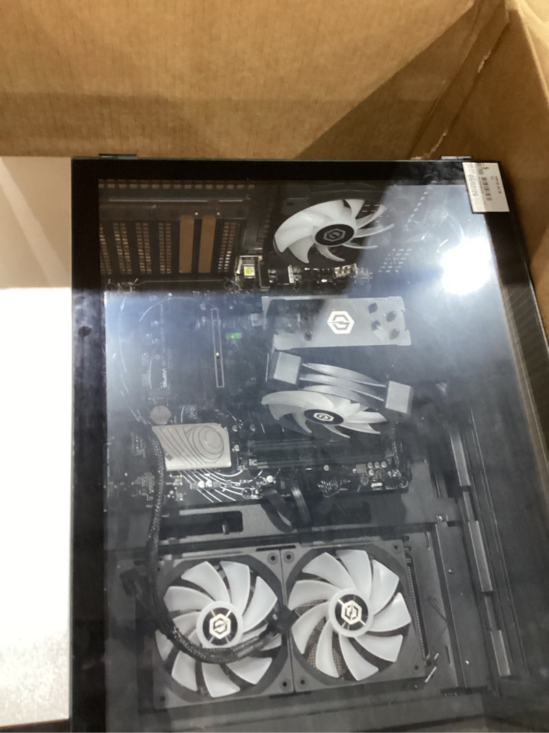Condition photo showing As Is for iten incomplete)))))))cyberpowerpc gamer master desktop amd ryzen 5 8400f gma7300wst