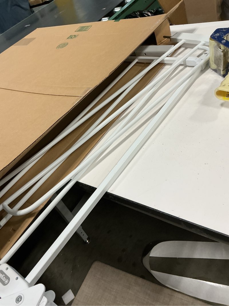 Condition photo showing As Is for Regalo Safety Baby Gate 56 Inch Extra Wide for Doorways & Bottom of Stairs, Pressure Mount Design for Babies, Toddlers & Pets, Tested & Safe for 30 Years, American Designed, American Owned, White White 29-56"W x 30"H