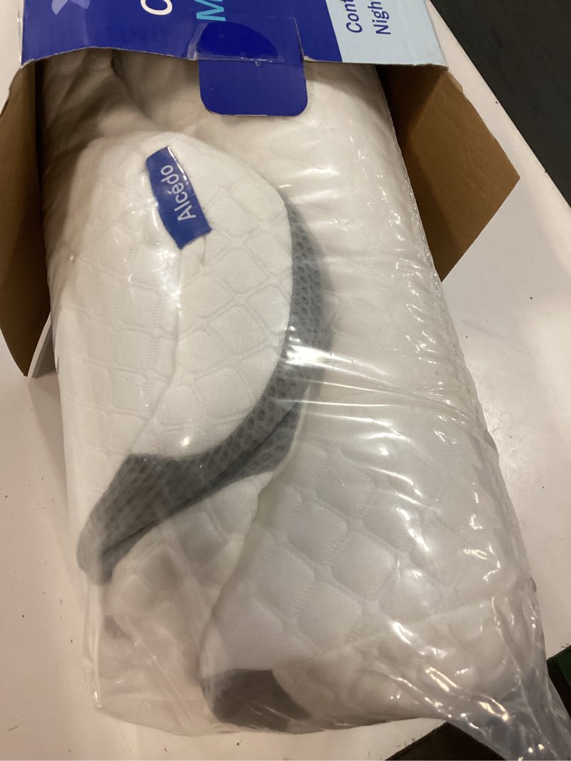 Condition photo showing Good Condition for alcedo cervical pillow for cozy sleep and neck pain relief, odorless ergonomic memory foam pillow, orthopedic bed pillow for side, back & stomach sleepers