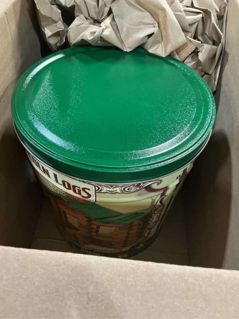 Condition photo showing New/Like New for lincoln logs 100th anniversary tin