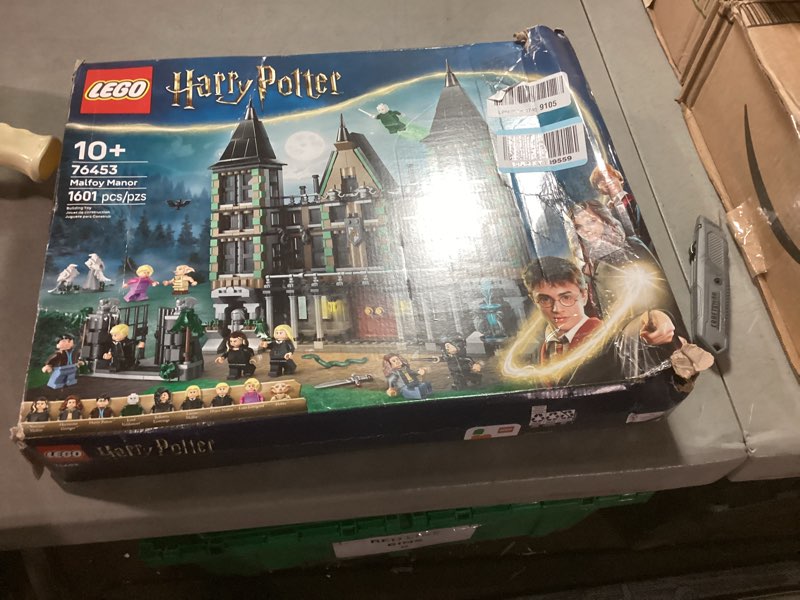 Condition photo showing As Is for lego harry potter malfoy manor building set - harry potter toy for boys & girls, ages 10+ - collectible kids toy for fans - includes 9 minifigures - 76453