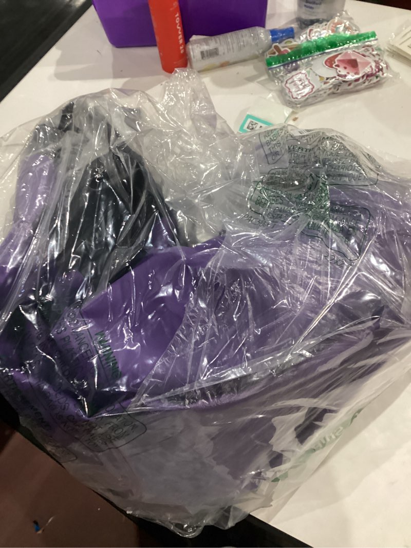 Condition photo showing Good Condition for VOFiTNY Gymnastics Tumbling Equipment Air Barrel Inflatable Octagon Tumbler Roller Back-bend Trainer Cheerleading Without Pump Black/Purple No Pump 3.3'L x 2'D
