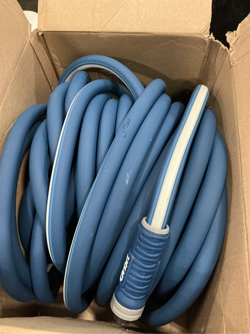 Condition photo showing As Is for orbit 22010 polyfusion garden hose - heavy-duty water hose (100-foot x 5/8-inch) polyfusion 100 ft