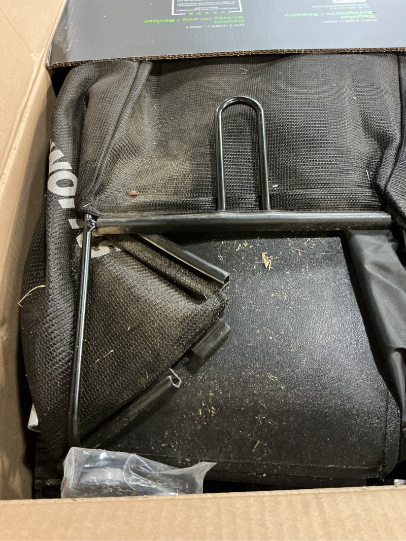 Condition photo showing As Is for greenworks 40v 16" (push) cordless lawn mower, 4.0ah battery (1/3 acre, push button start, compatible with 75+ tools) 16" (4.0ah)